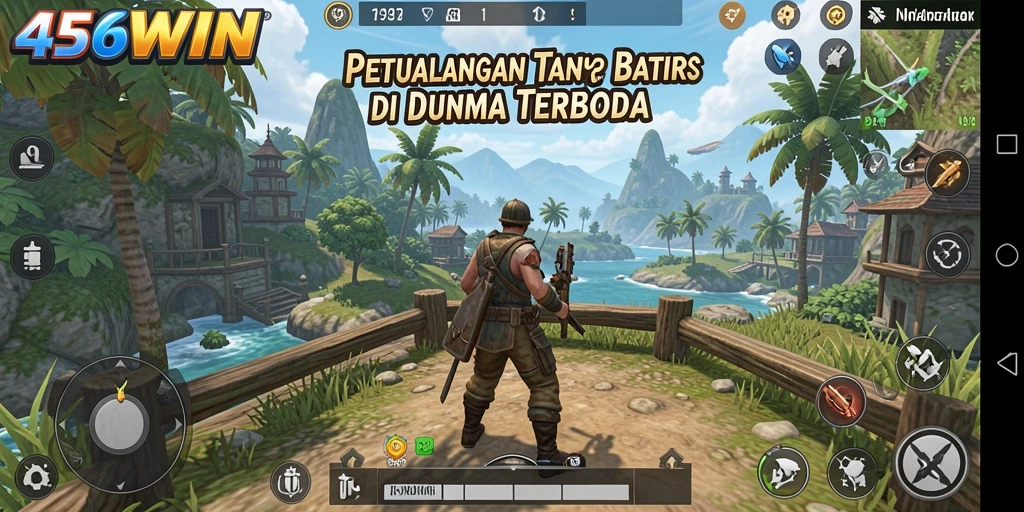 Tampilan gameplay <strong>456WIN</strong> dalam dunia terbuka yang luas dan dinamis.