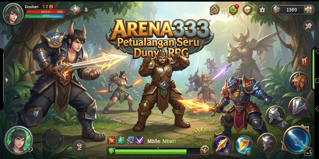 Menampilkan aksi seru dari gameplay RPG di ARENA333.