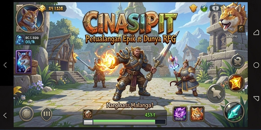 Tampilan gameplay CINASIPIT yang menegangkan dan penuh aksi.