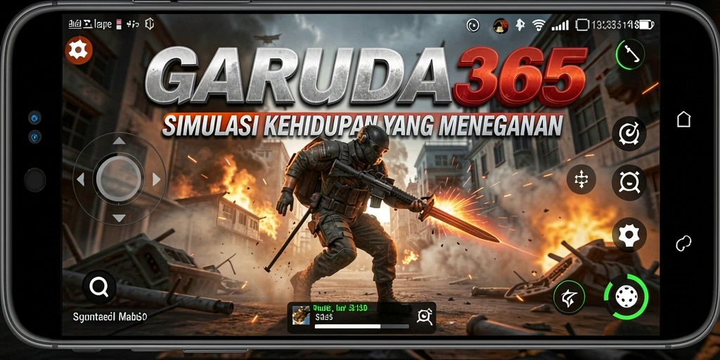 Screenshot gameplay GARUDA365 menampilkan desain kota yang kreatif dan interaksi pemain.