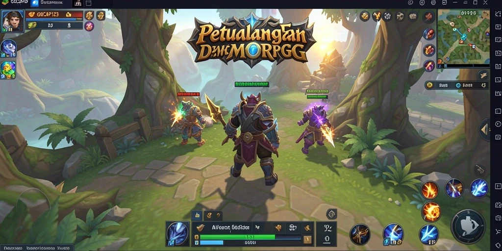 Tangkapan layar GOCAP123 menunjukkan aksi pertarungan yang mendebarkan di dunia MMORPG.