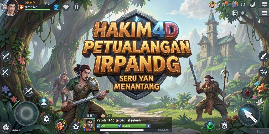 Tampilan seru gameplay HAKIM4D yang penuh tantangan.