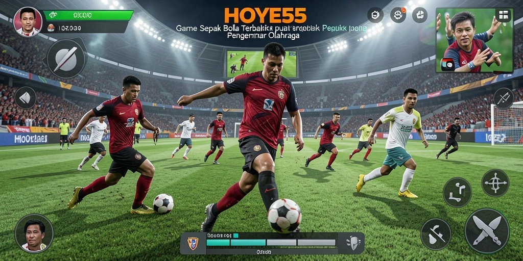 Tampilan gameplay HOYE55 yang memukau saat pemain beraksi di lapangan.