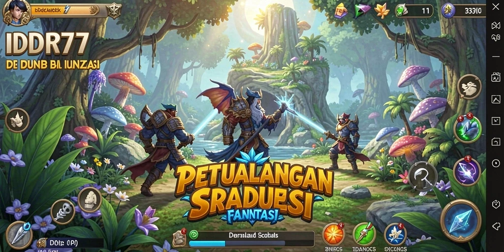Screenshot menarik menunjukkan aksi petualangan di IDR77.