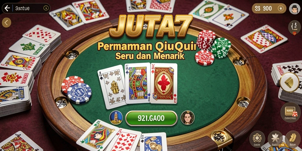 Tampilan gameplay QiuQiu yang mendebarkan di JUTA7.