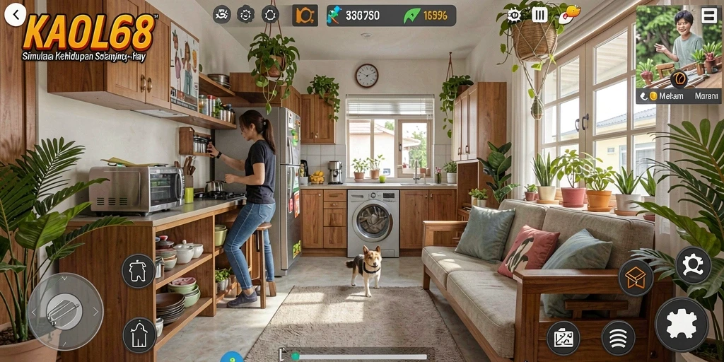 Tampilan gameplay KAOL68 yang menarik dan menampilkan interaksi antar karakter.
