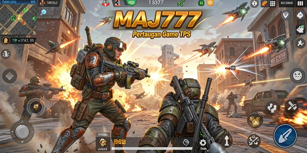 Gameplay seru dengan pertempuran intens di MAJ777.