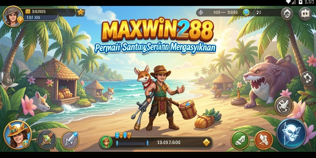 Tampilan menarik dari gameplay casual MAXWIN288 yang penuh warna.
