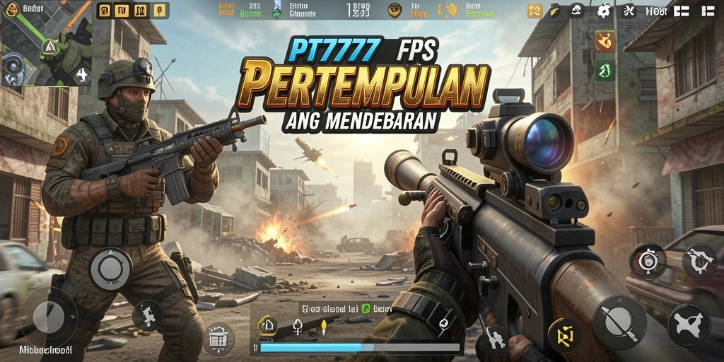 Screenshot gameplay dari PT777 menampilkan aksi pertempuran yang seru.