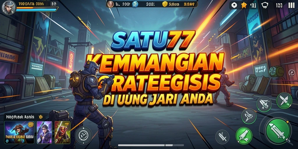 Tampilan gameplay SATU77 dengan aksi strategi yang mendebarkan.