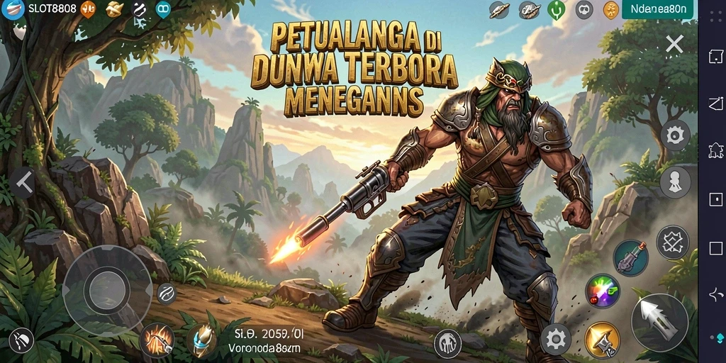 Tangkapan layar yang menunjukkan keindahan dunia dalam SLOT8808.