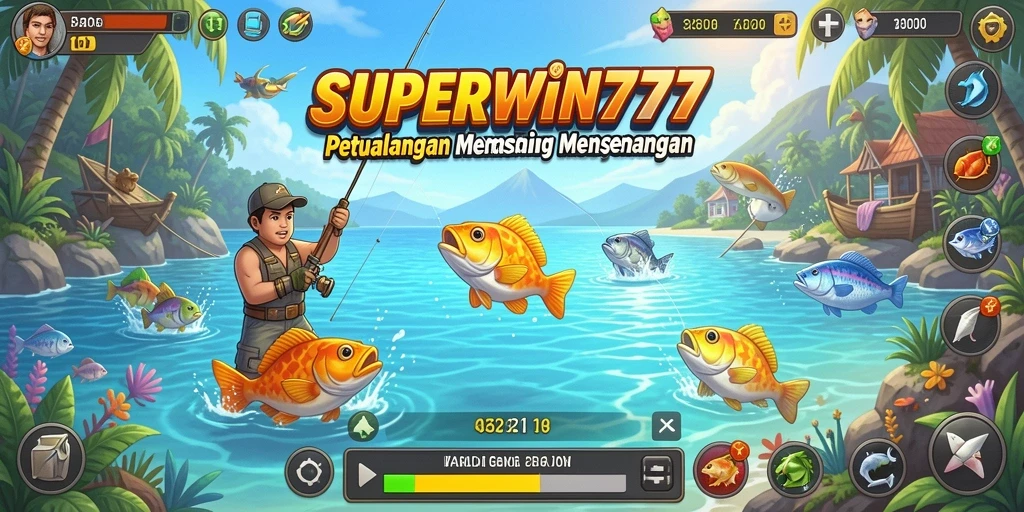 Tampilan memukau dari gameplay Fishing di SUPERWIN777.