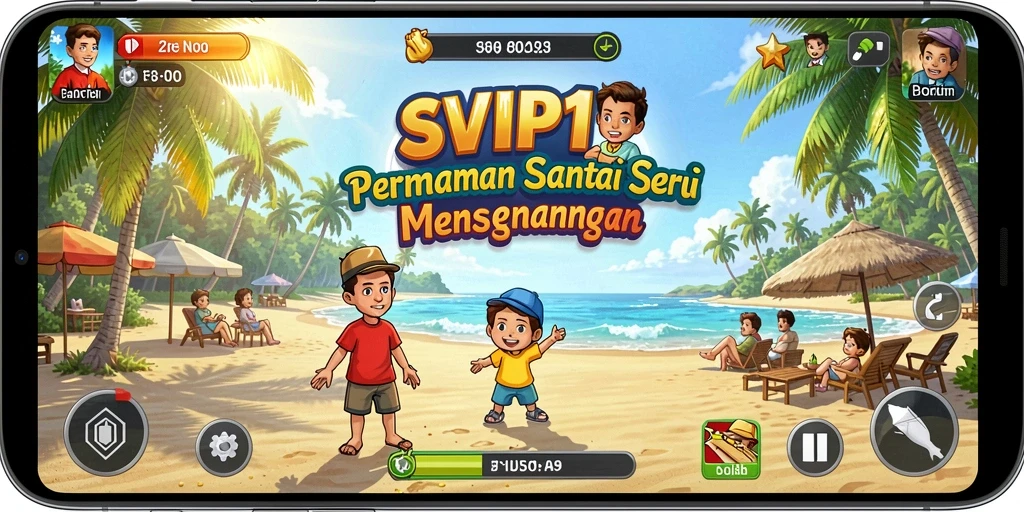 Tampilan gameplay SVIP1 yang cerah dan menarik.