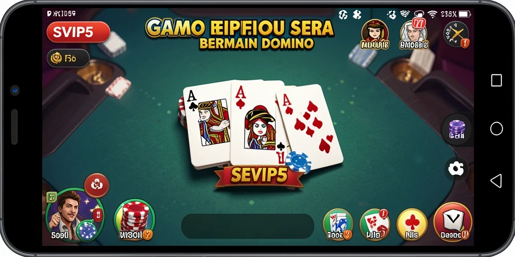 Tampilan gameplay seru dari SVIP5 dengan domino.