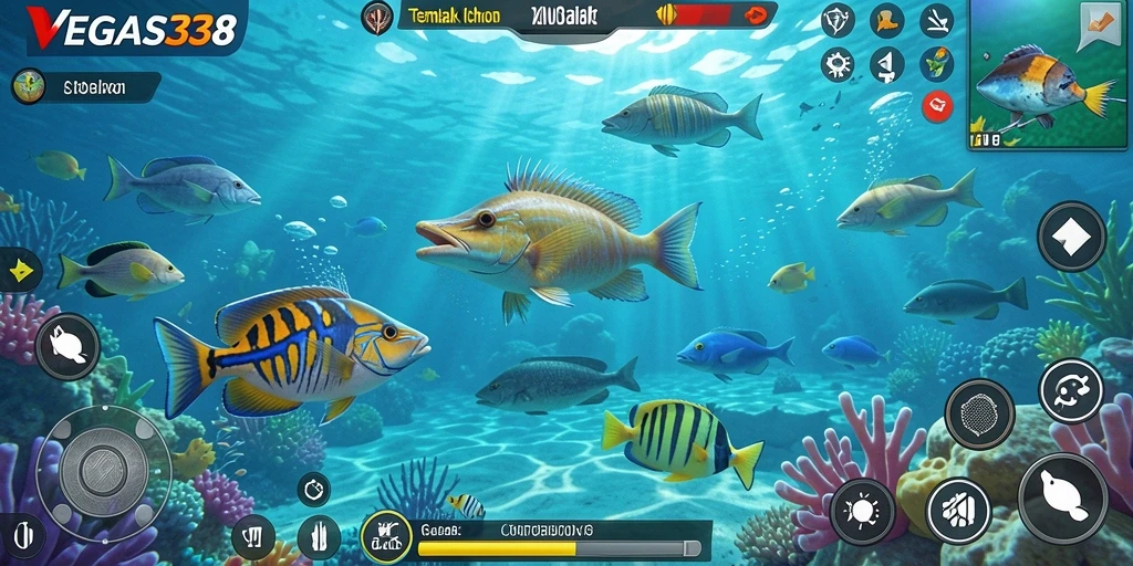 Tampilan screenshot gameplay Tembak Ikan VEGAS338 yang menarik.